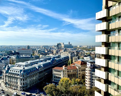 modern office building in Bucharest city center